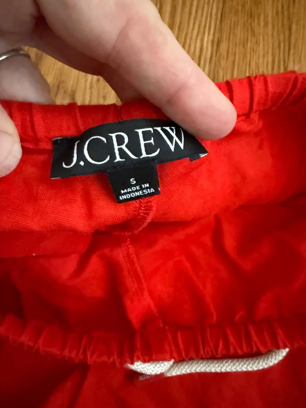 J. Crew red nautical casual warm weather shorts Small